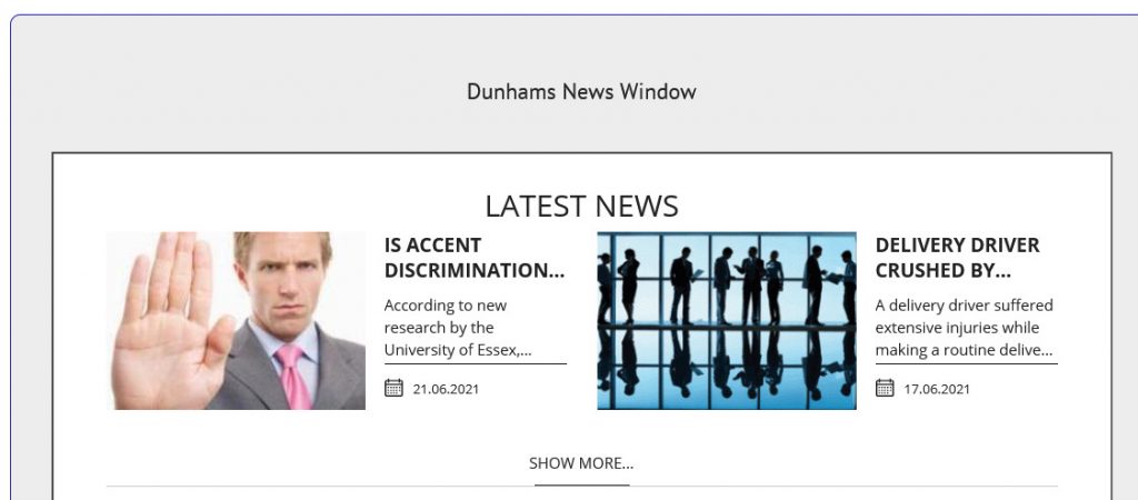 News Window from Dunhams Accountants and Financial Services