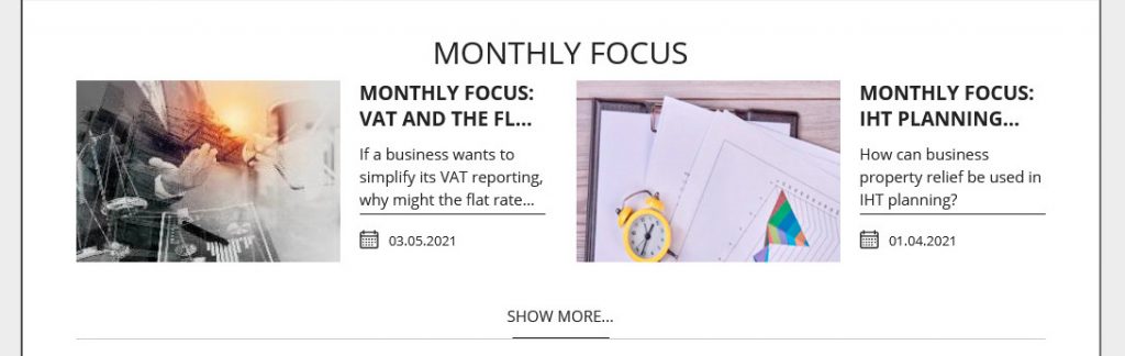 Monthly new Focus from Dunhams Accountants and Financial Services