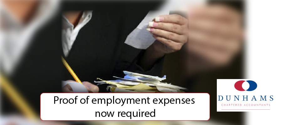 Manchester Accountants - Proof of employment expenses now required - Dunhams News Blogs