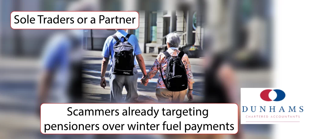  Manchester Accountants Dunhams - Scammers already targeting pensioners over winter fuel payments