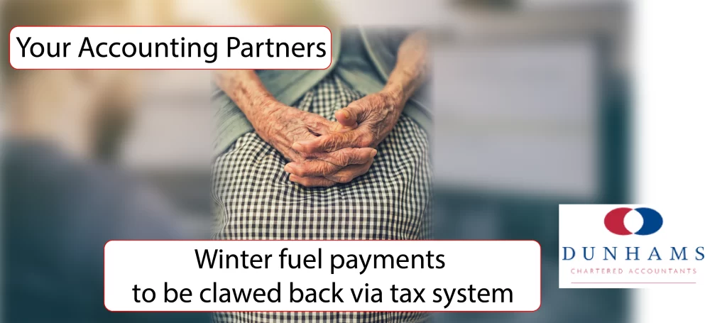 Winter fuel payments to be clawed back via tax system