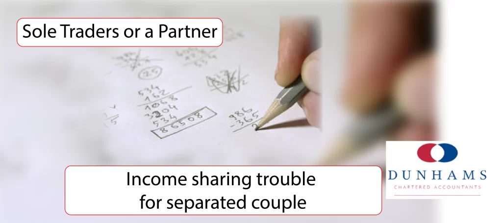 Income sharing trouble for separated couple