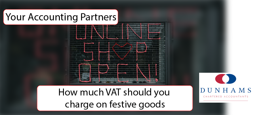 How much VAT should you charge on festive goods?