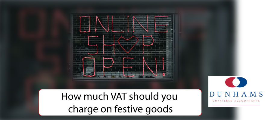How much VAT should you charge on festive goods?