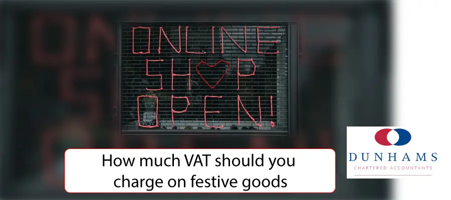 How much VAT should you charge on festive goods?