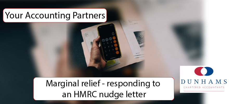 Marginal relief - responding to an HMRC nudge letter