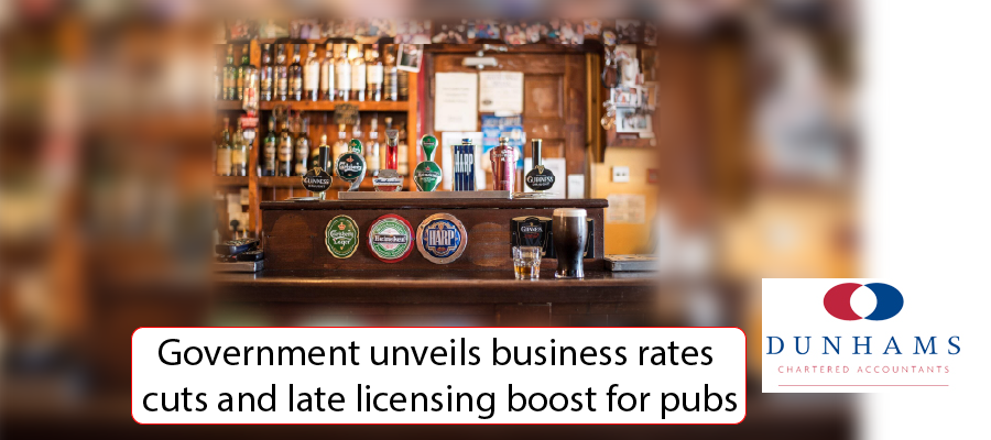 Manchester Accountants Dunhams - Government unveils business rates cuts and late licensing boost for pubs