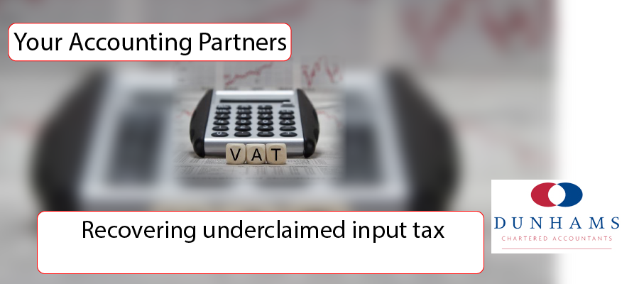 Recovering underclaimed input tax