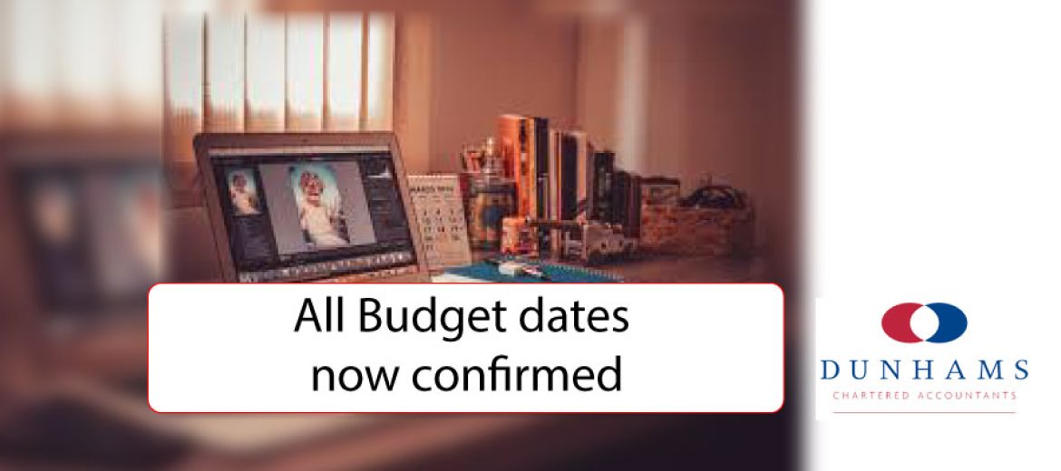 All Budget dates now confirmed