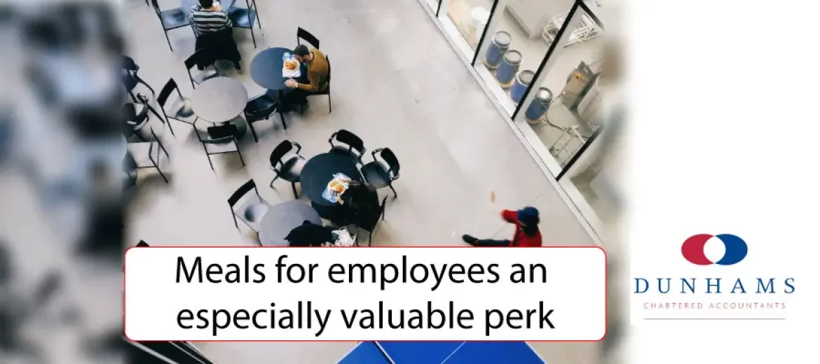 Meals for employees an especially valuable perk