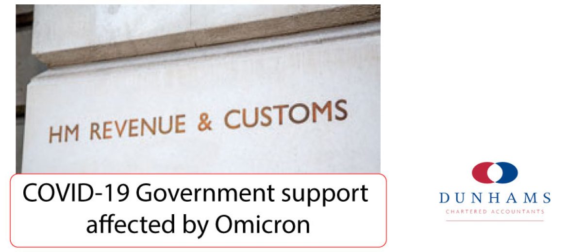 HMRC update – Government support affected by Omicron