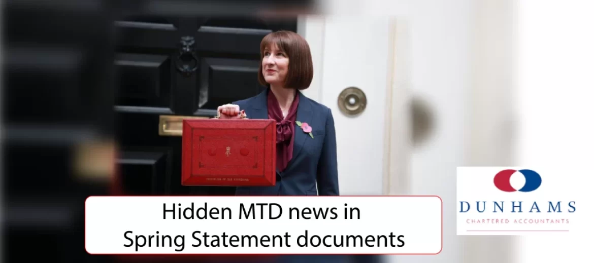 Hidden MTD news in Spring Statement documents