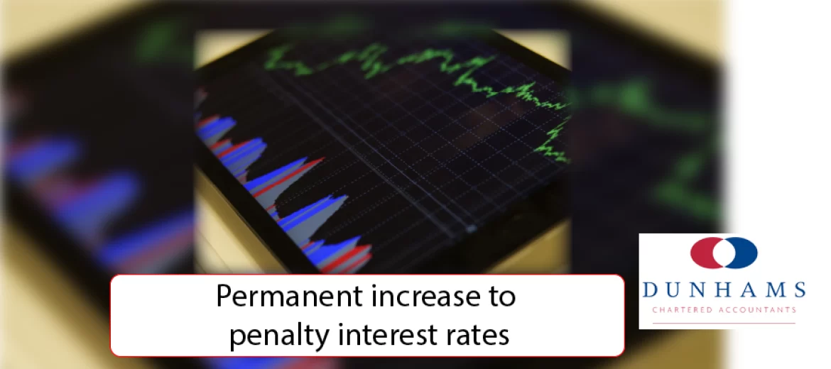 Permanent increase to penalty interest rates