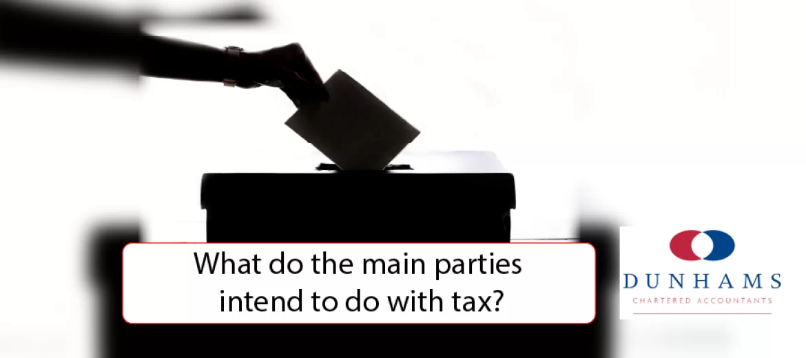 What do the main parties intend to do with tax?