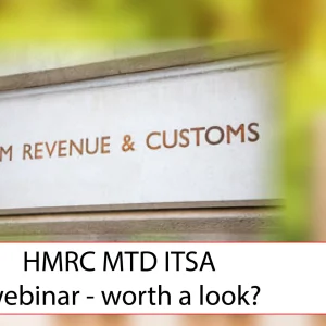 HMRC MTD ITSA webinar – worth a look?